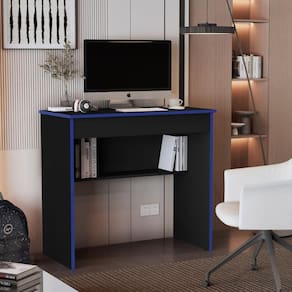 Mesa Escritório1 Gaveta Castrovillari Preto Azul