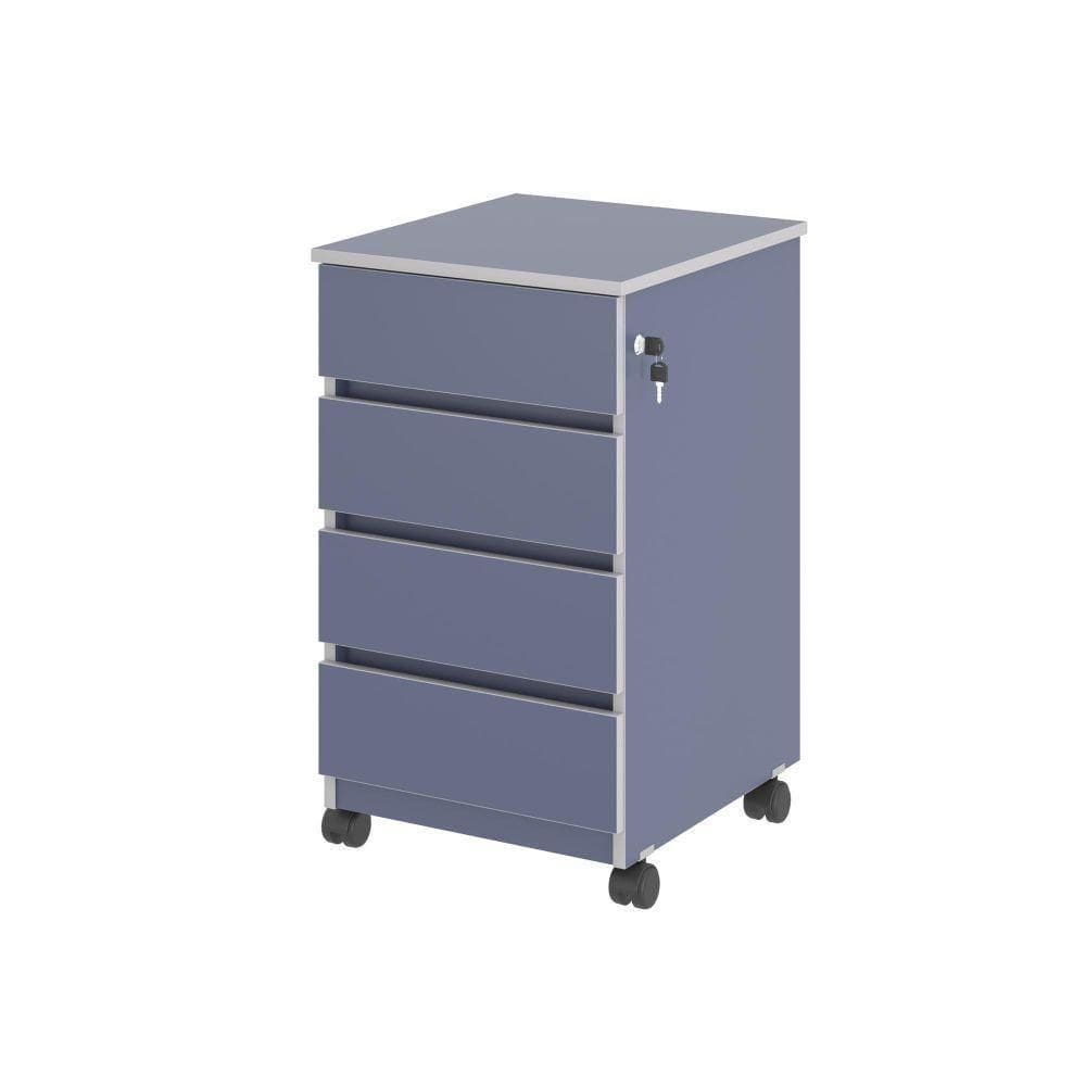 Gaveteiro Com 4 Gavetas Chelsea Azul