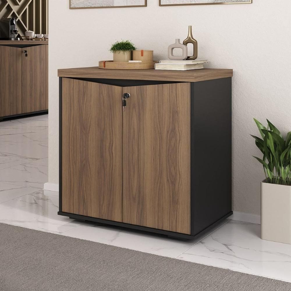 Balcão 2 Portas Antuérpia Nogal Preto