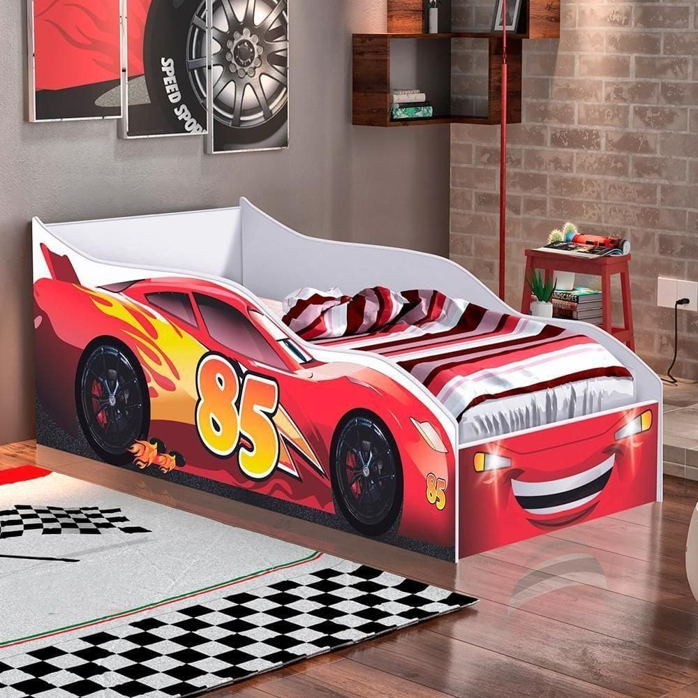 Mini Cama Infantil Génova Vermelho Sport