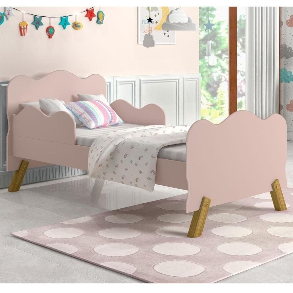 Cama Infantil Nuvenzinha Rosa