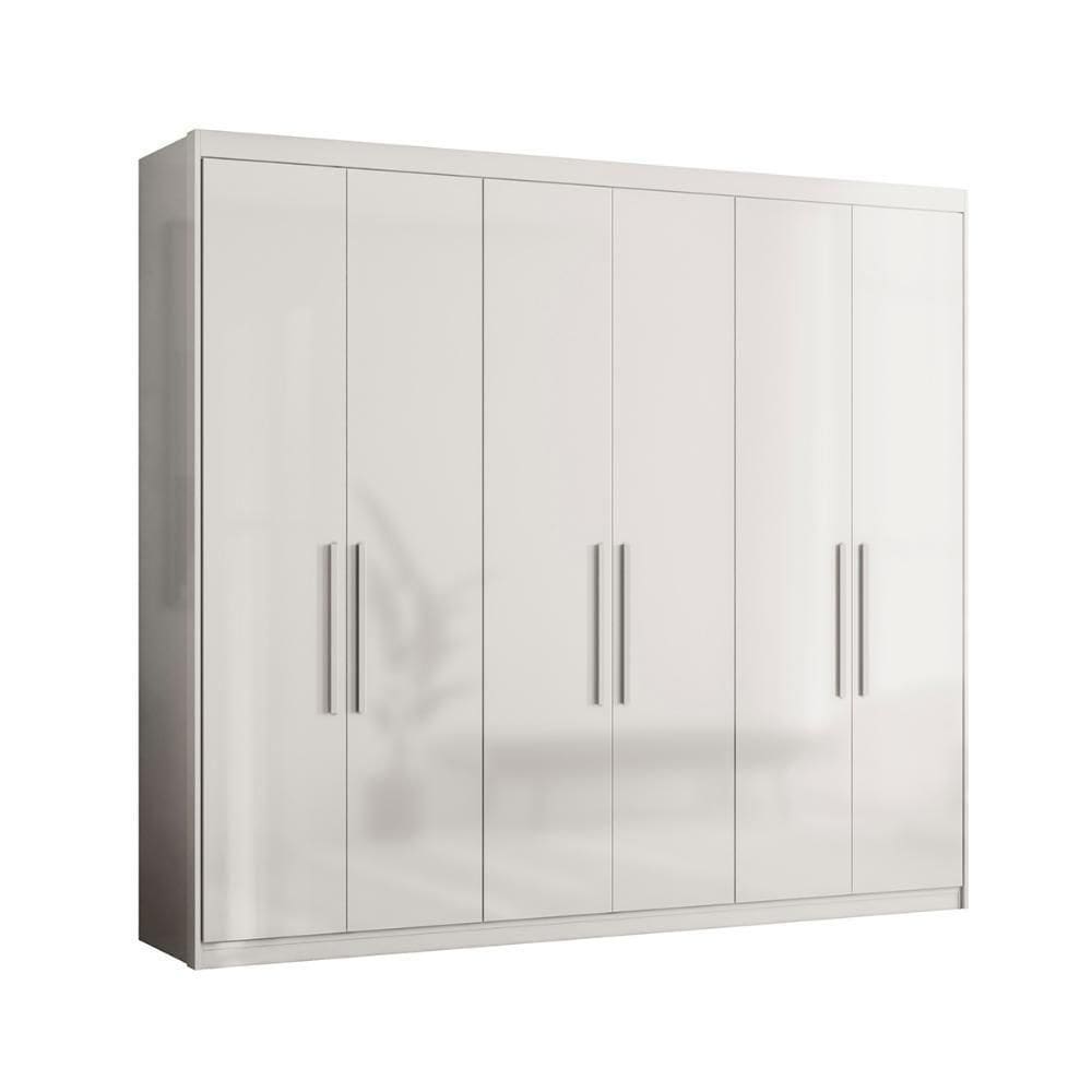 Roupeiro Casal 6 Portas Houston Branco