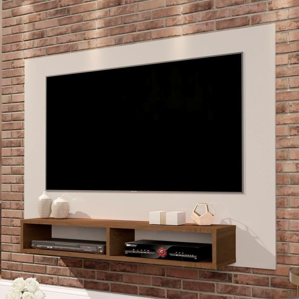 Painel Para Deneb Off White Freijó