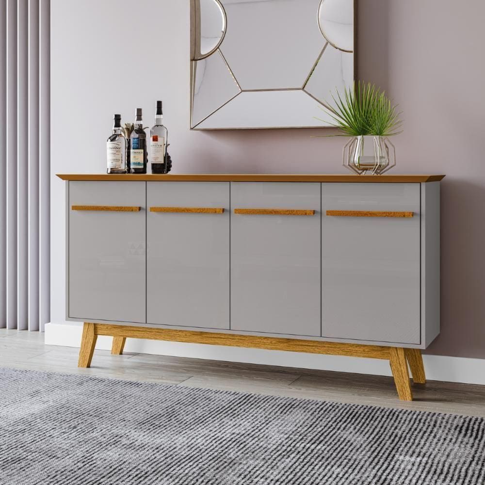 Balcão 4 Portas Valiente Nature Off White