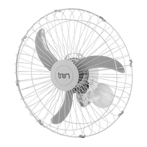 Ventilador De Parede Oscilante 60 Cm 220V Branco
