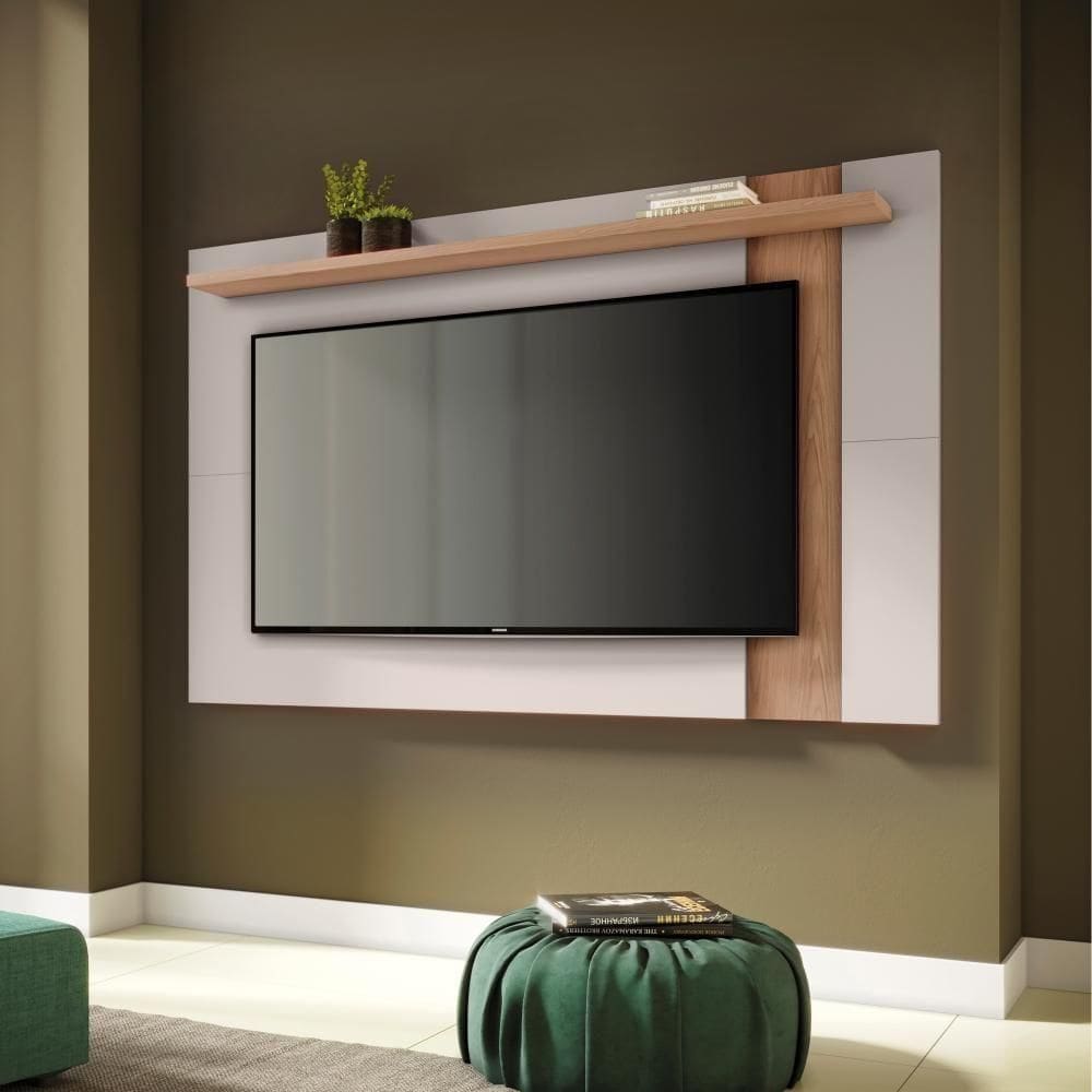 Painel Extensivel Para Ate 70 Polegadas Doha Off-white Matte Freijo