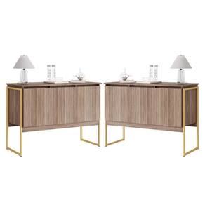 Conjunto De Buffets Industriais Milão Affara Dourado