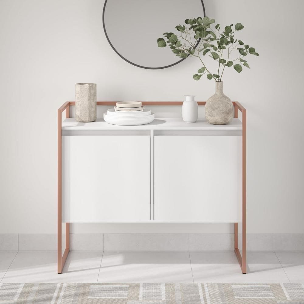 Buffet Industrial 2 Portas Sp Branco Cobre