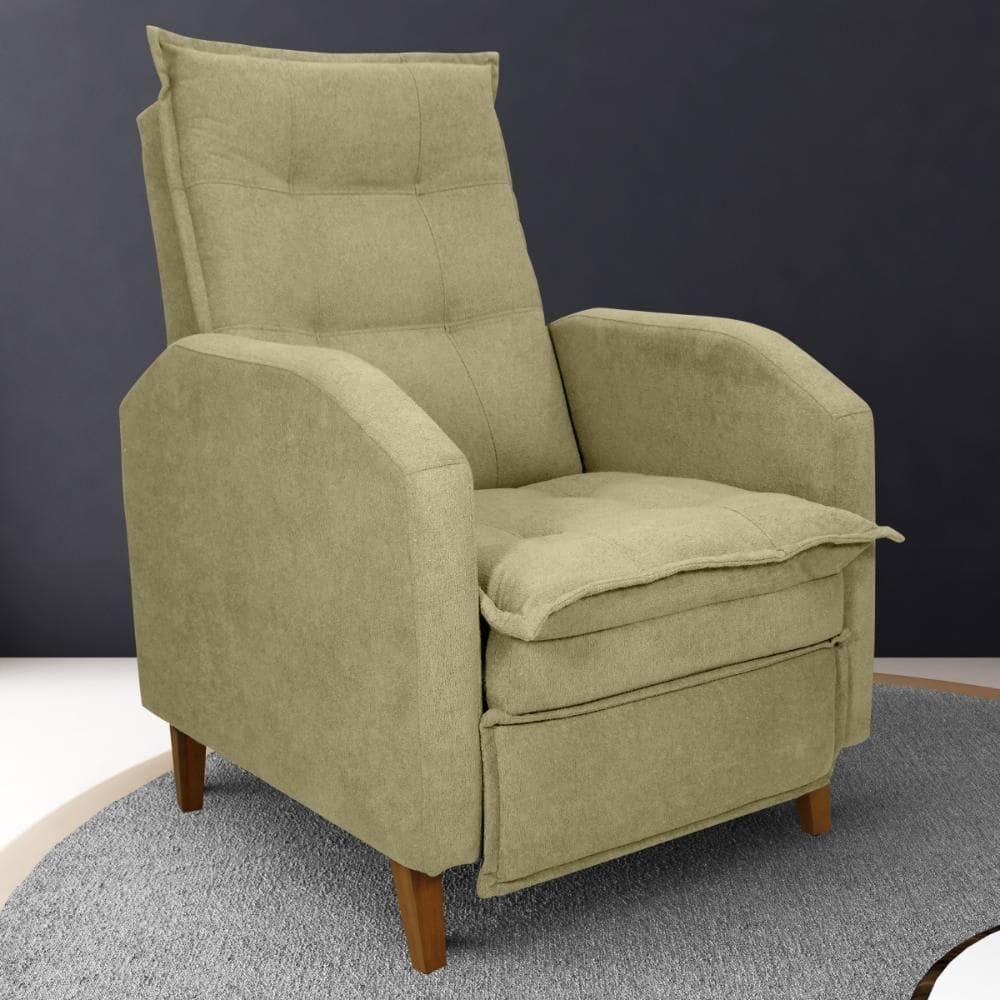 Poltrona Reclinável Leeds Boucle Oliva