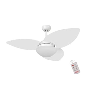 Ventilador De Teto Dormamu Branco Fosco 3 Pás Branco 220V Com Controle