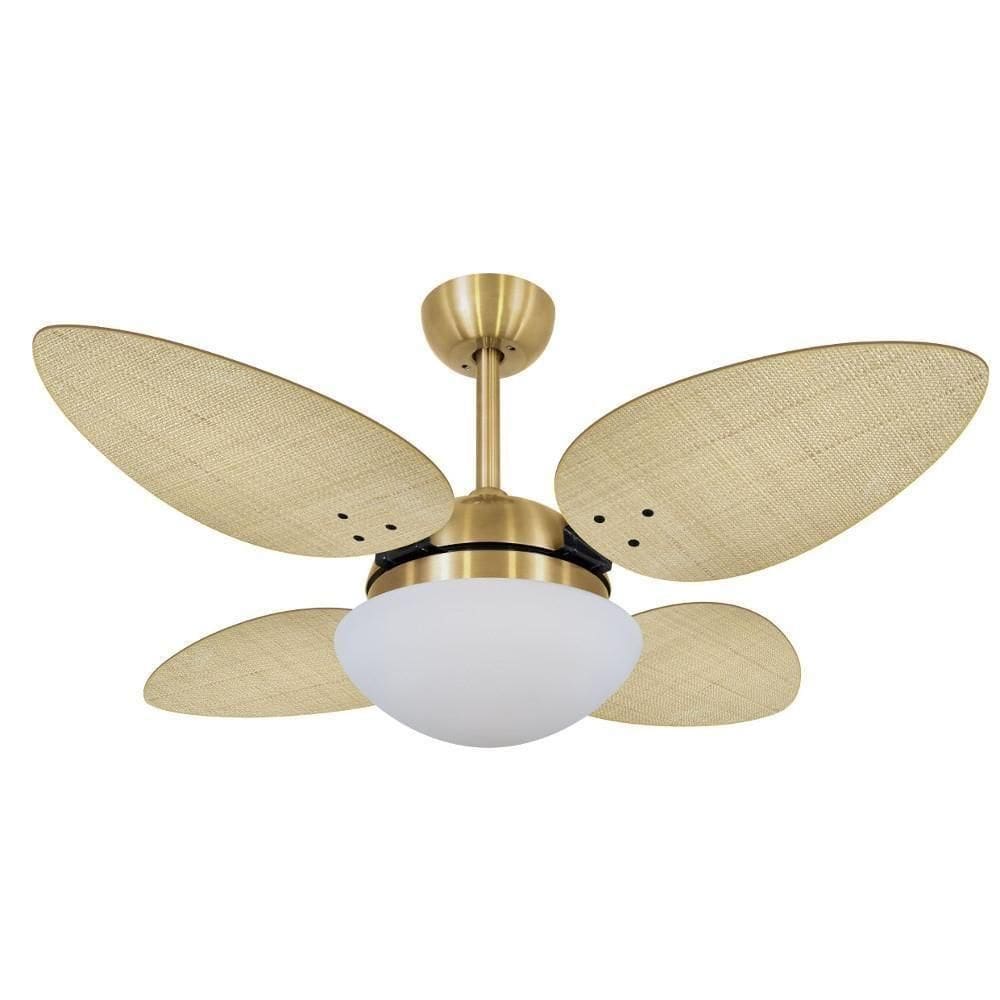 Ventilador De Teto Volare Petalo Palmae Natural 110V