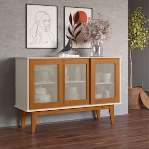 Buffet Aparador Sporting 3 Portas Off White Nature