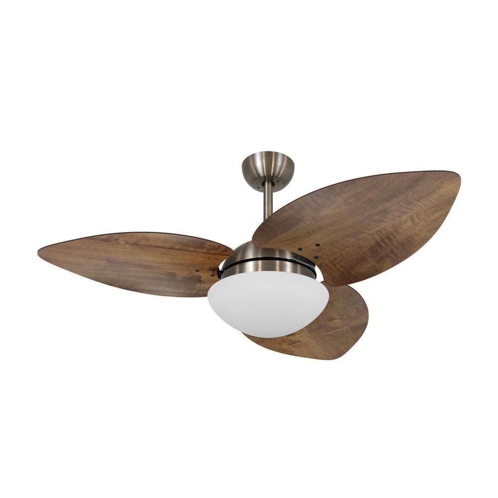 Ventilador De Teto Dormamu Bronze 3 Pás Rádica Imbuia 220V
