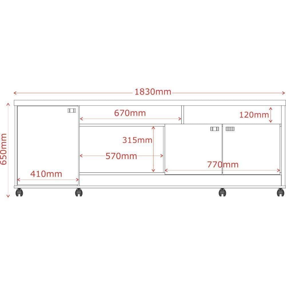 Rack Bancada Dallas Canela E Off White