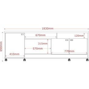 Rack Bancada Dallas Canela E Off White
