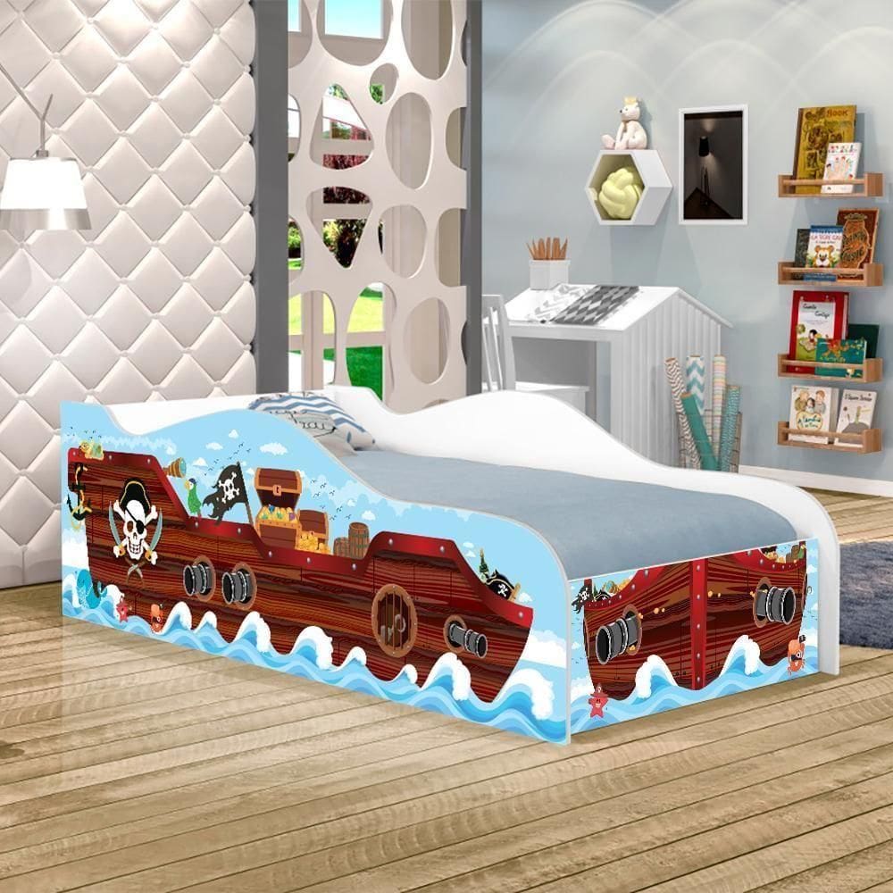 Cama Carro Barco Kids Solteiro
