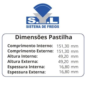 Pastilha De Freio Dianteiro - Altima 2013 A 2016 / Leaf 2014 A 2017 - Syl9180