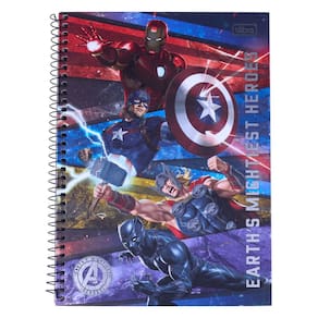 Caderno Universitário Vingadores 1 Matéria 80 Folhas Tilibra