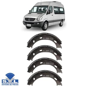 Sapata De Freio Traseiro - Sprinter 312 2000 A 2001 - 206001