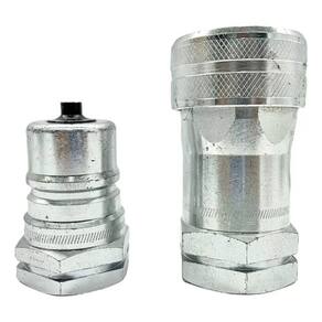 Engate Rápido Hidráulico Trator Agrícola 1Pol Npt Aço 1080Cl