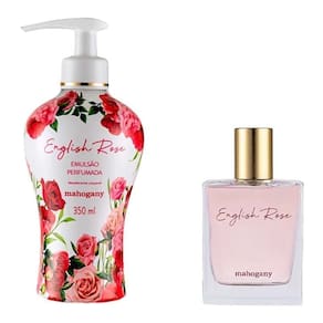 KIT Fragrância + Hidratante  English Rose Mahogany 100ml