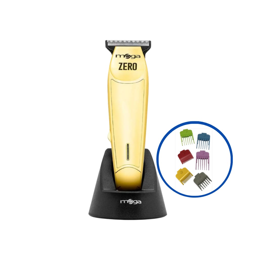 Maquina De Corte E Acabamento Mega Zero Gold Usb + Kit Mega Pentes Magnéticos - 6 Unidades
