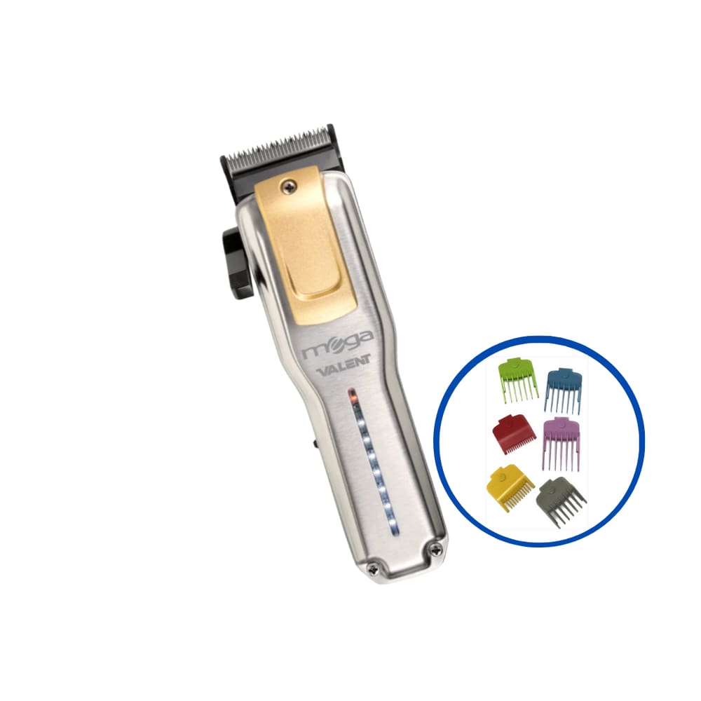 Maquina De Corte Mega Valent 9000 Rpm Usb-C + Kit Mega Pentes Magnéticos - 6 Unidades