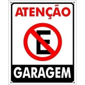 Placas De Sinalização De Segurança Aviso Placa De Garagem