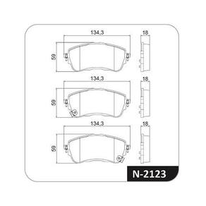 Pastilha De Freio - Corolla 2019 A 2021 - N2123