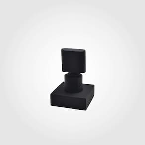 Acabamento Registro Base Deca 1/2" e 3/4" e 1" (Pequeno) Preto Fosco Color Dom Perflex