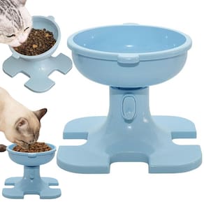 Tijela De Raçao Comedouro Ergonomico Gato Cachorro Cao Pet Comida Agua Altura Ajustavel Antiderrapante