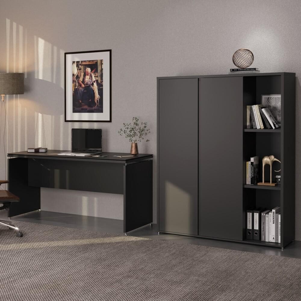 KIT - Conjunto Oslo 2 Peças Mesa e Armário