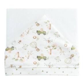 Toalha de Banho Bebê Menino Big Friends Verde 87x88 cm - Hug