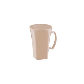 Caneca Bege Nude Cappuccino 400ml Plastico BPA Free