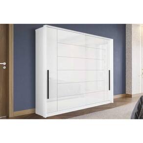 Guarda Roupa 2 Portas de Correr e 2 Gavetas Lisboa Branco - Politorno