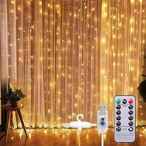 Cortina De Led Decoração Festa Com Controle Remoto - Bivolt