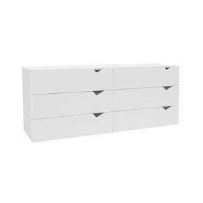 Cômoda Casal Porto c/ 6 Gavetas Branco - Politorno
