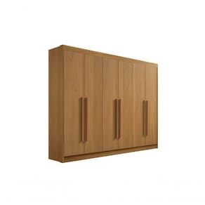 Guarda Roupa Casal 6 Portas 7 Gavetas Com Pés Athos - D` Doro Cinamomo