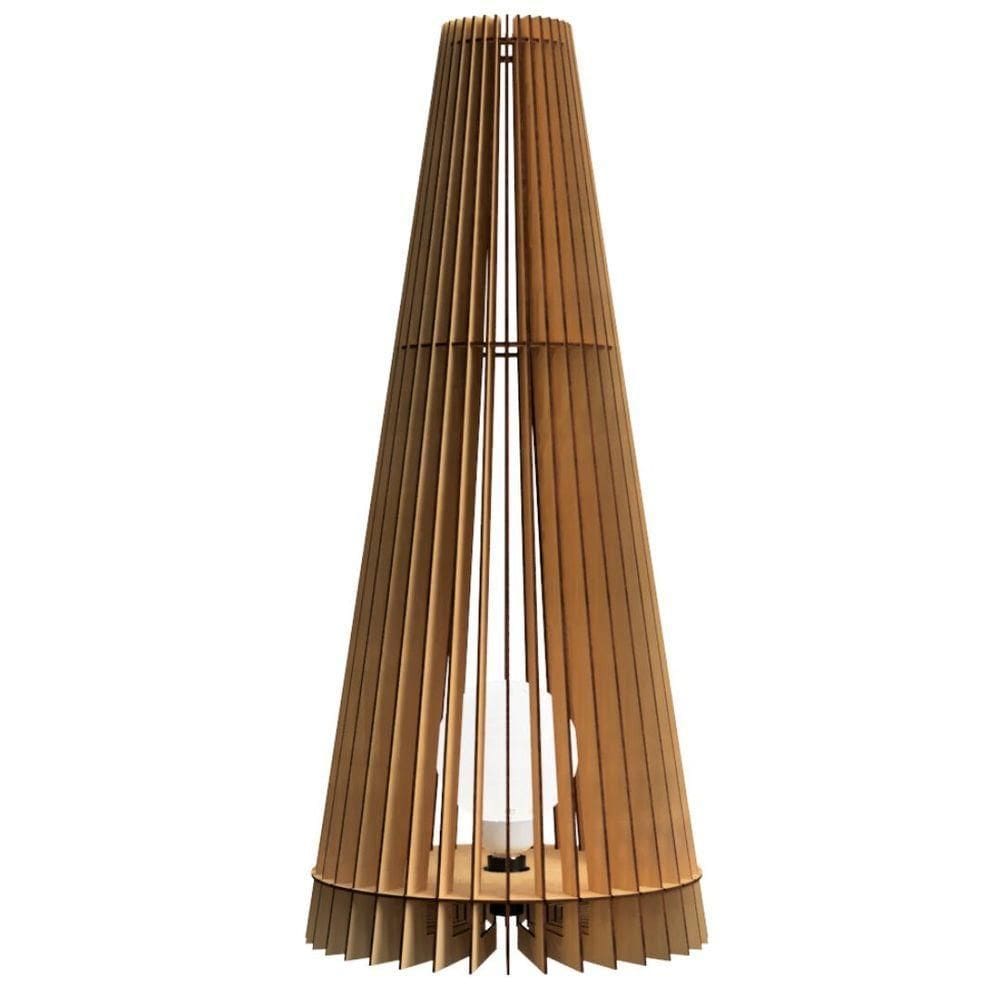 Luminária De Chão Ipanema - Mdf Cru