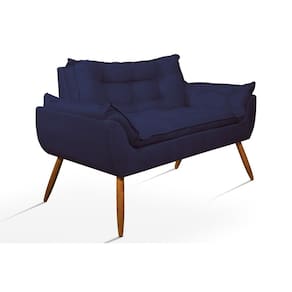 Namoradeira 2 Lugares Opala em Suede com Pés Palito