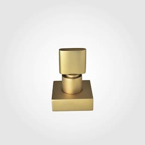Acabamento Registro Base Deca 1/2" e 3/4" e 1" (Pequeno) Dourado Fosco Color Dom Perflex