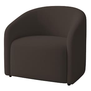 Poltrona Orgânica Decorativa Lara Boucle 7 Decor Marrom
