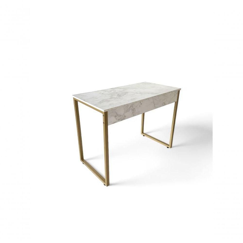 Mesa Home Office Dourado E Athena