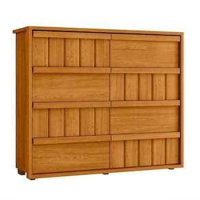 Cômoda Tarsila 100% Mdf Ripado 8 Gavetas - 7 Decor Cinamomo