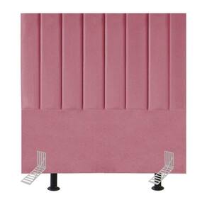 Cabeceira Cama Casal Queen Size 160 Cm Lívia Suede E Frame rosa
