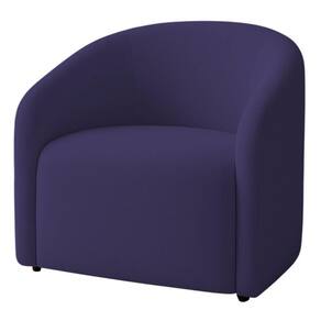 Poltrona Orgânica Decorativa Lara Veludo 7 Decor Azul Marinho