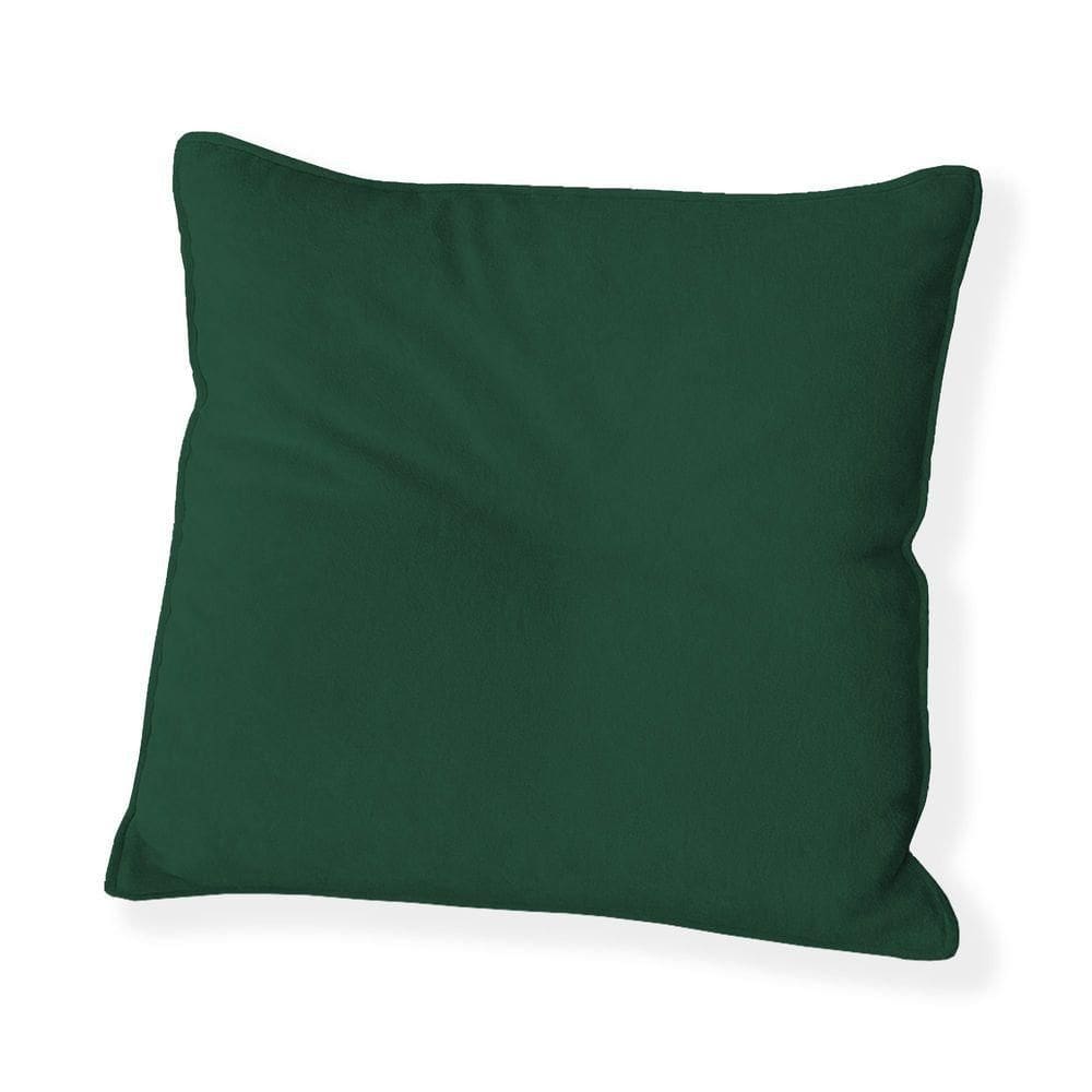Capa Para Almofada Quadrada Veludo 50x50cm 7 Decor Verde Escuro