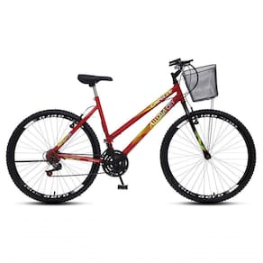 Bicicleta Colli Cazelle Allegra Aro 26 Freio V-brake Quadro 18 Vermelho