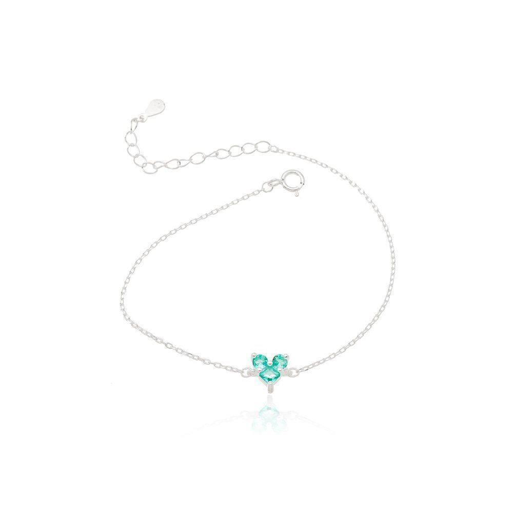 Pulseira Minimalista Três Pontos De Luz Prata 925