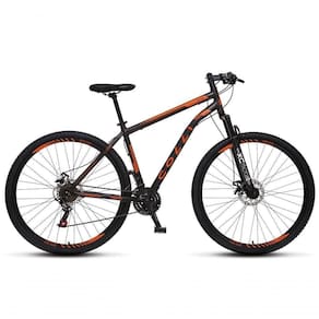 Bicicleta Athena Aro 29 Em Aço Com 21 Marchas Colli Preto/laranja